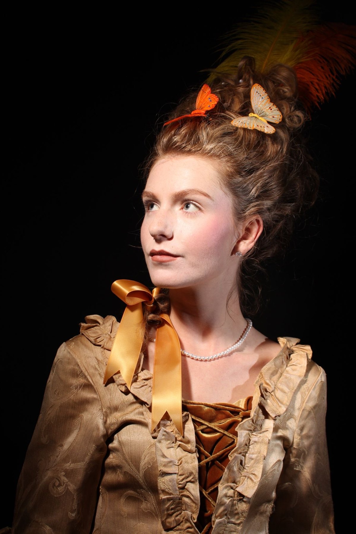 Period hairstyle and performance character styling